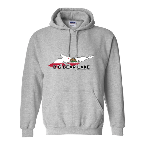 Big Bear Lake Flag - Hooded Sweatshirt - Wears The MountainSweaters/HoodiesPrint Melon Inc.