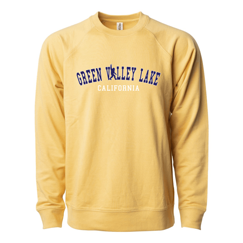 Green Valley Lake College Sasquatch - Lightweight Crewneck Sweatshirt - Wears The MountainSweaters/HoodiesPrint Melon Inc.