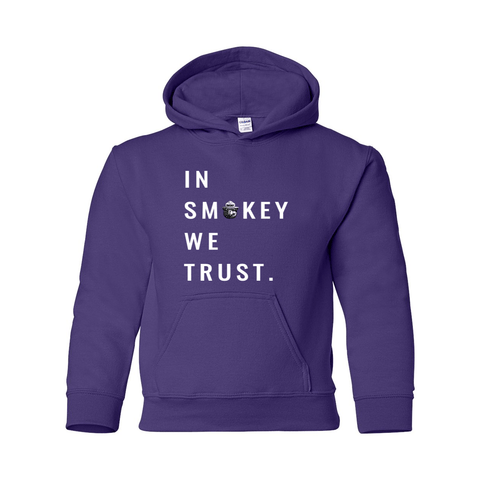 In Smokey We Trust - Youth Hoodie - Wears The Mountain