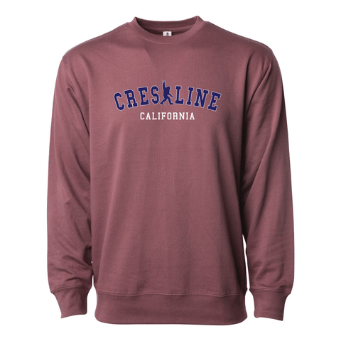 Lake Gregory/Crestline College Sasquatch - Lightweight Crewneck Sweatshirt - Wears The MountainSweaters/HoodiesPrint Melon Inc.