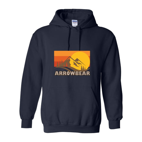 Arrowbear Fall Sunset - Hooded Sweatshirt - Wears The MountainSweaters/HoodiesPrint Melon Inc.