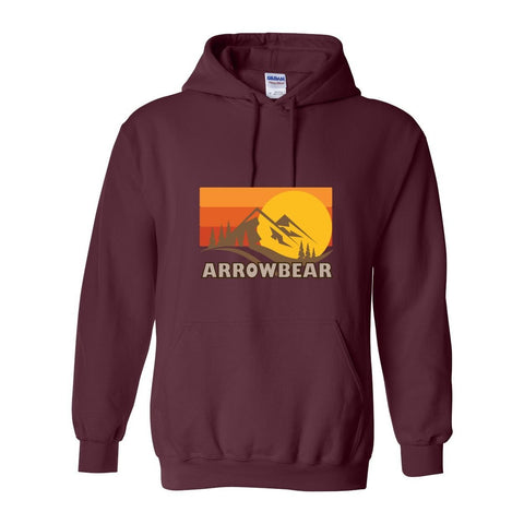 Arrowbear Fall Sunset - Hooded Sweatshirt - Wears The MountainSweaters/HoodiesPrint Melon Inc.