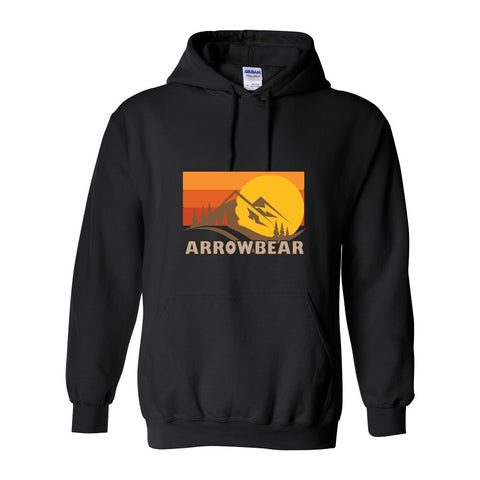 Arrowbear Fall Sunset - Hooded Sweatshirt - Wears The MountainSweaters/HoodiesPrint Melon Inc.