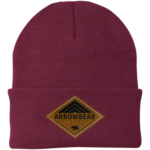 Arrowbear Retro Diamond - Patch Beanie - Wears The MountainHatsCustomCat