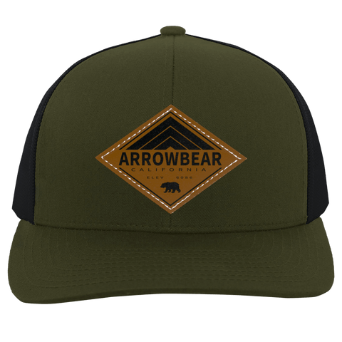 Arrowbear Retro Diamond - Patch Trucker Hat - Wears The MountainTrucker HatsCustomCat