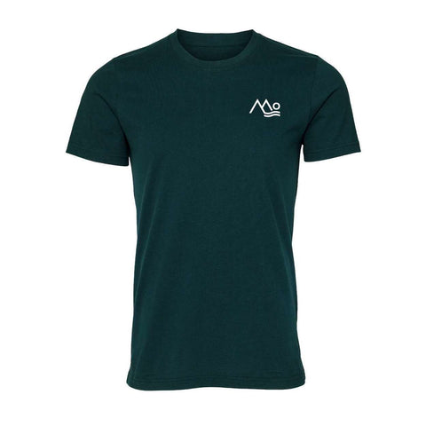 Mountains Community Hospital Moving Mountains - Premium Unisex T (White Logo)