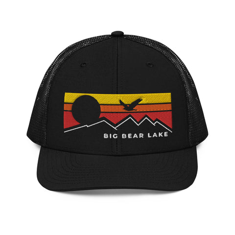 Big Bear Lake Flying Sunset - Trucker Hat - Wears The MountainWears The Mountain