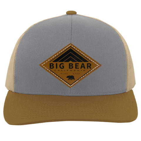 Big Bear Lake Retro Diamond - Patch Trucker Hat - Wears The MountainTrucker HatsCustomCat