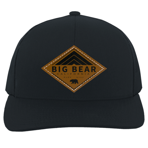 Big Bear Lake Retro Diamond - Patch Trucker Hat - Wears The MountainTrucker HatsCustomCat