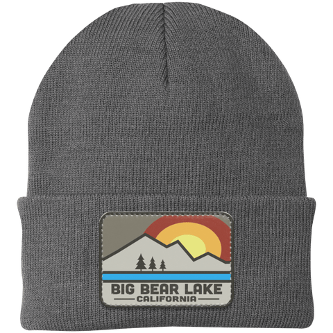 Big Bear Lake Retro Range - Patch Beanie - Wears The MountainHatsCustomCat