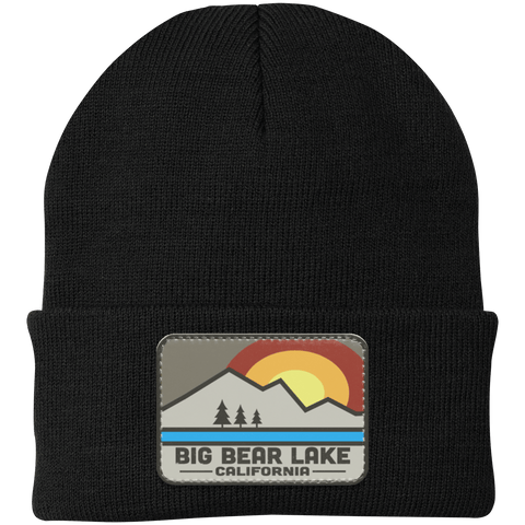 Big Bear Lake Retro Range - Patch Beanie - Wears The MountainHatsCustomCat