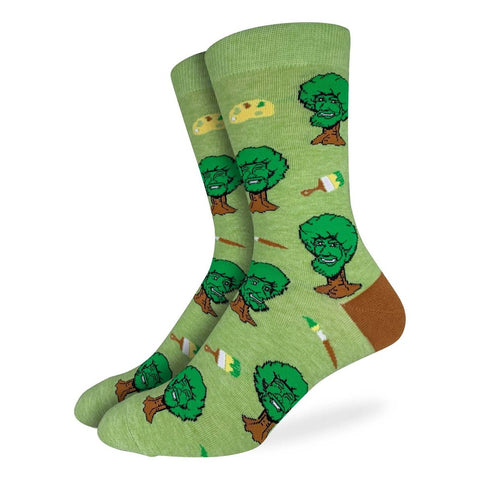 Bob Ross Happy Trees - Socks - Wears The MountainSocksGood Luck Sock