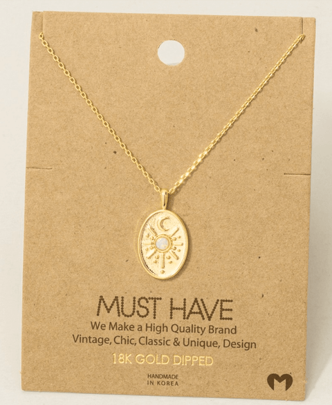 Celestial Moon Pendant - Necklace - Wears The MountainWears The Mountain