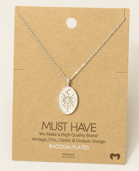 Celestial Moon Pendant - Necklace - Wears The MountainWears The Mountain