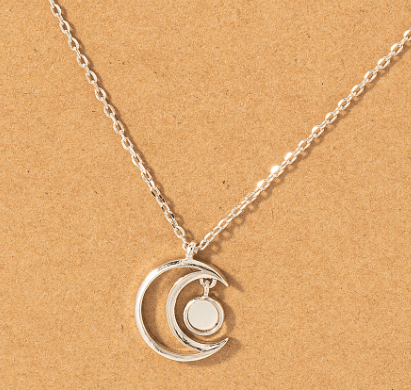 Crescent Moon with Shell - Necklace - Wears The MountainNecklacesWears The Mountain