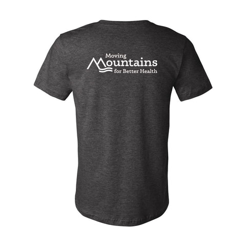 Mountains Community Hospital Moving Mountains - Premium Unisex T (White Logo)