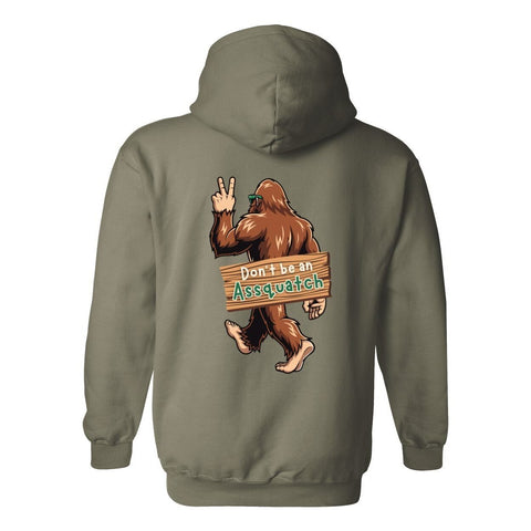 Don't be an Assquatch - Hooded Sweatshirt - Wears The MountainSweaters/HoodiesPrint Melon Inc.