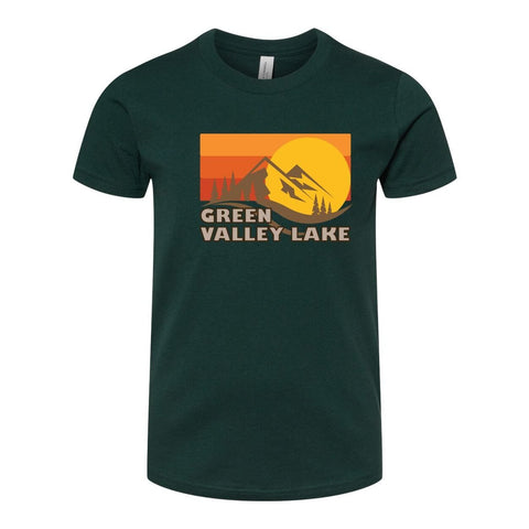 Green Valley Lake Fall Sunset - Youth Jersey T - Wears The MountainT-ShirtsPrint Melon Inc.