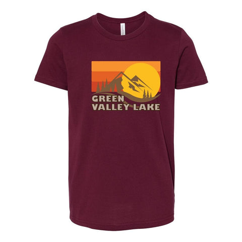 Green Valley Lake Fall Sunset - Youth Jersey T - Wears The MountainT-ShirtsPrint Melon Inc.