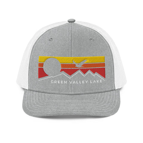 Green Valley Lake Flying Sunset - Trucker Hat - Wears The MountainWears The Mountain