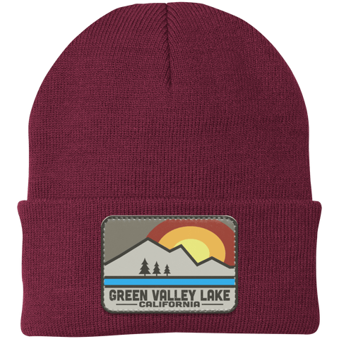 Green Valley Lake Retro Range - Patch Beanie - Wears The MountainHatsCustomCat
