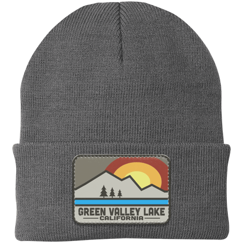 Green Valley Lake Retro Range - Patch Beanie - Wears The MountainHatsCustomCat
