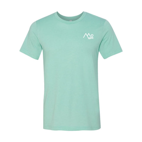 Mountains Community Hospital Moving Mountains - Premium Unisex T (White Logo)