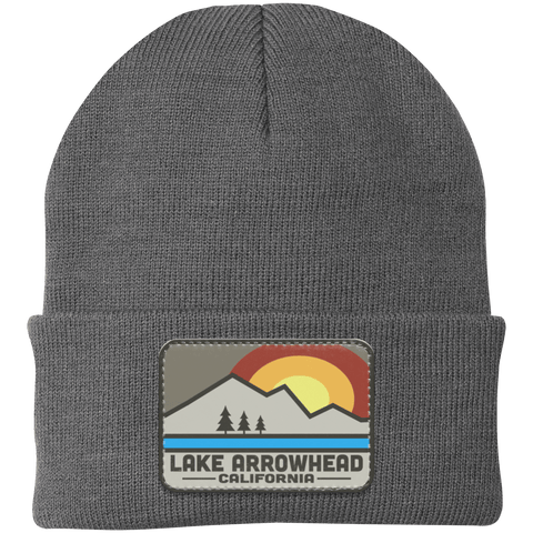 Lake Arrowhead Retro Range - Patch Beanie - Wears The MountainHatsCustomCat