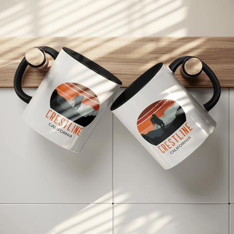 Lake Gregory/Crestline Backpacker Sunset - Accent Coffee Mug - Wears The MountainCoffee Mugsteelaunch