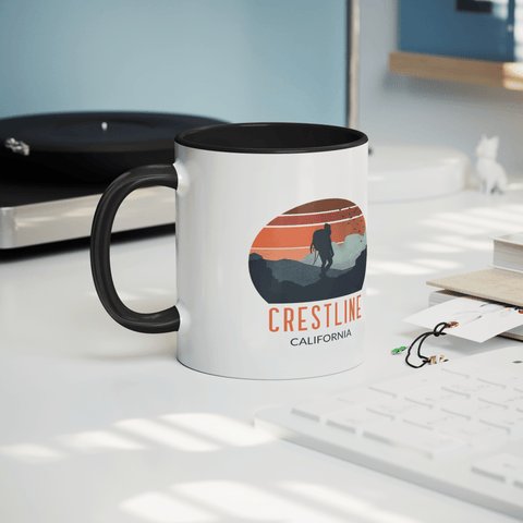 Lake Gregory/Crestline Backpacker Sunset - Accent Coffee Mug - Wears The MountainCoffee Mugsteelaunch