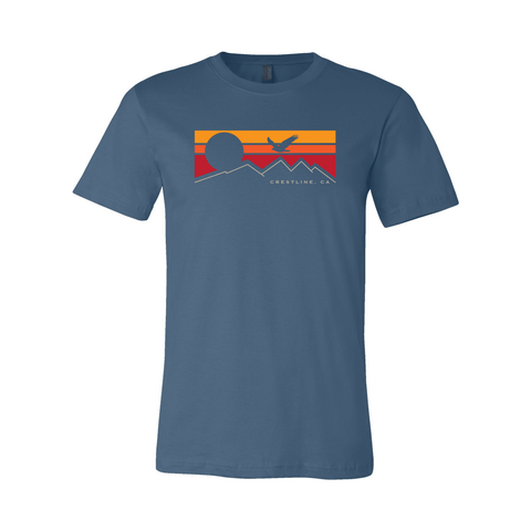 Lake Gregory/Crestline Flying Sunset - Unisex Jersey T - Wears The MountainT-ShirtsPrint Melon Inc.