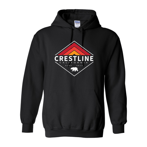 Lake Gregory/Crestline Retro Diamond - Hooded Sweatshirt (Warehouse) - Wears The MountainSweaters/HoodiesPrint Melon Inc.