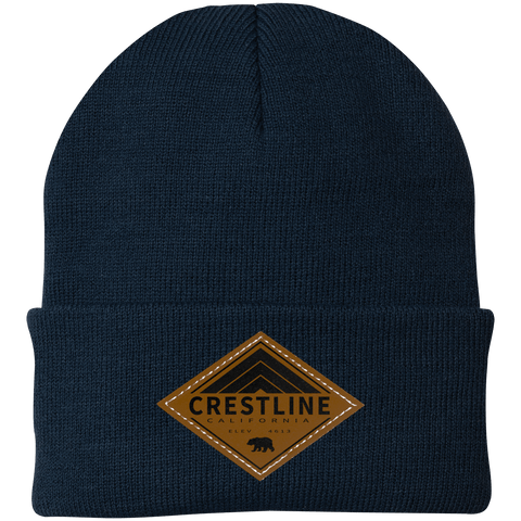 Lake Gregory/Crestline Retro Diamond - Patch Beanie - Wears The MountainHatsCustomCat