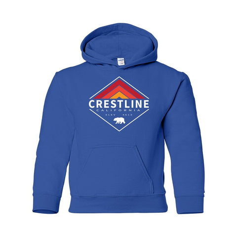 Lake Gregory/Crestline Retro Diamond - Youth Hoodie - Wears The MountainSweaters/HoodiesPrint Melon Inc.