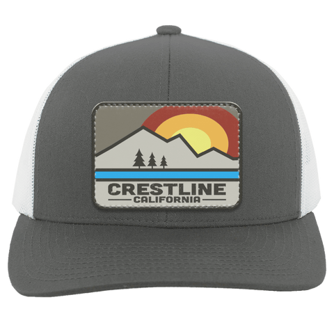 Lake Gregory/Crestline Retro Range - Patch Trucker Hat - Wears The MountainTrucker HatsCustomCat