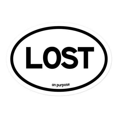 Lost - Oval City Sticker - Wears The MountainStickersWears The Mountain