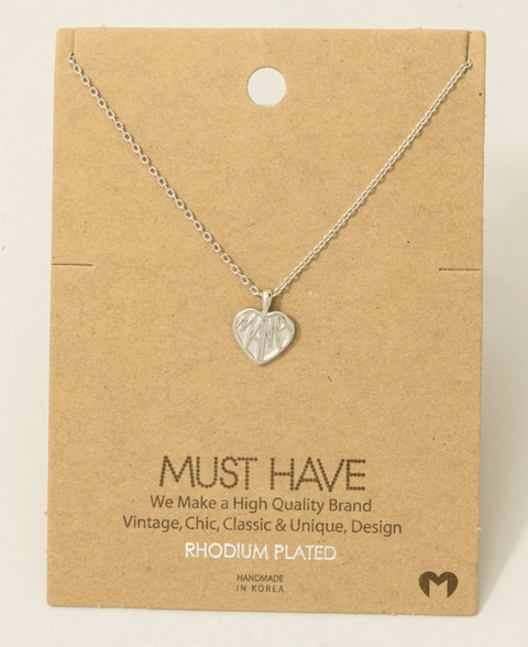 Mama Heart Pendant - Necklace - Wears The MountainWears The Mountain