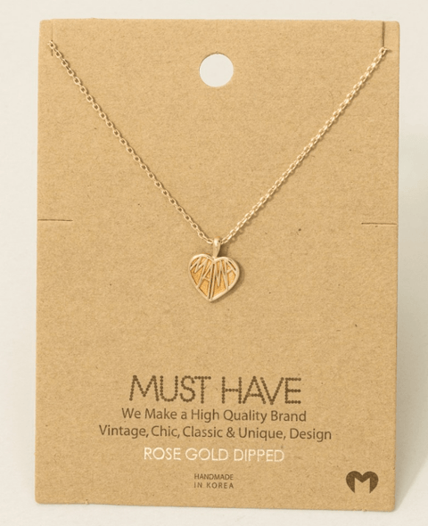 Mama Heart Pendant - Necklace - Wears The MountainWears The Mountain