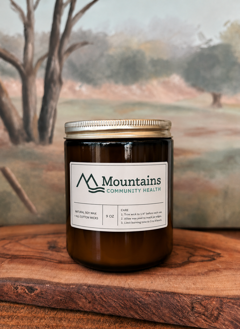 Abby's Candle (mountain air, sandalwood) - min of 10