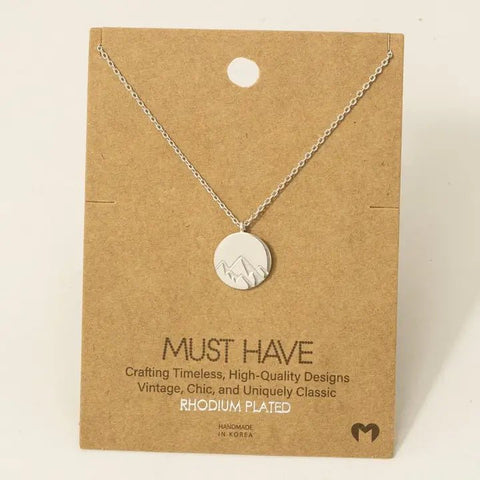 Mountain Coin - Necklace - Wears The MountainNecklaceWears The Mountain