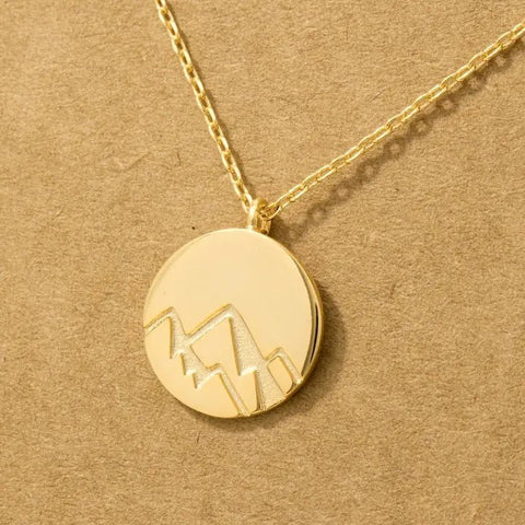 Mountain Coin - Necklace - Wears The MountainNecklaceWears The Mountain
