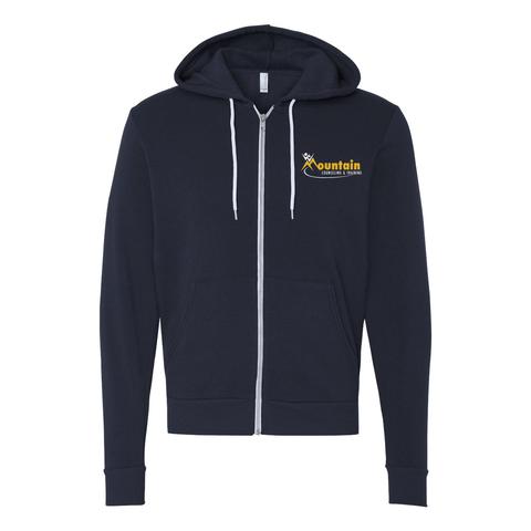 Mountain Counseling - Sponge Fleece Zip-up - Wears The MountainSweaters/HoodiesPrint Melon Inc.