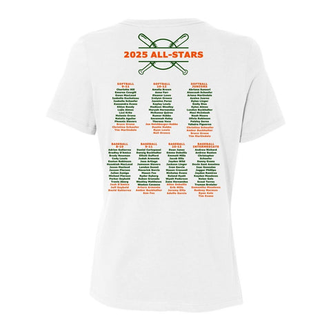 Mountains Little League 2025 All Stars - Women's Relaxed Fit T - Wears The MountainT-ShirtsPrint Melon Inc.