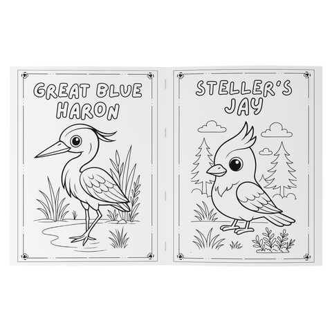 Plants and Animals of Big Bear Lake - Coloring Book (Ages 2+) - Wears The MountainBooksteelaunch