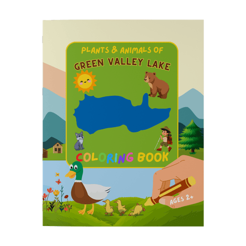 Plants and Animals of Green Valley Lake - Coloring Book (Ages 2+) - Wears The MountainBooksteelaunch