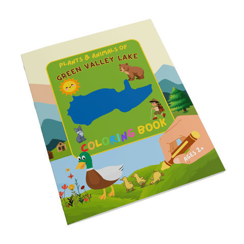 Plants and Animals of Green Valley Lake - Coloring Book (Ages 2+) - Wears The MountainBooksteelaunch