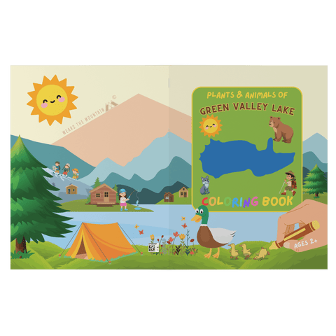 Plants and Animals of Green Valley Lake - Coloring Book (Ages 2+) - Wears The MountainBooksteelaunch