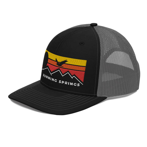Running Springs Flying Sunset - Trucker Hat - Wears The MountainWears The Mountain