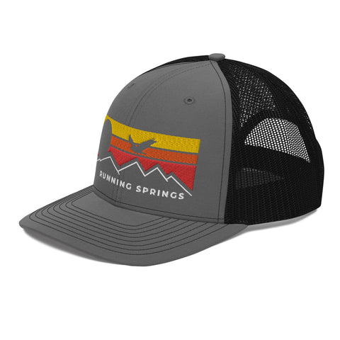 Running Springs Flying Sunset - Trucker Hat - Wears The MountainWears The Mountain