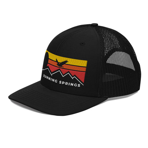 Running Springs Flying Sunset - Trucker Hat - Wears The MountainWears The Mountain